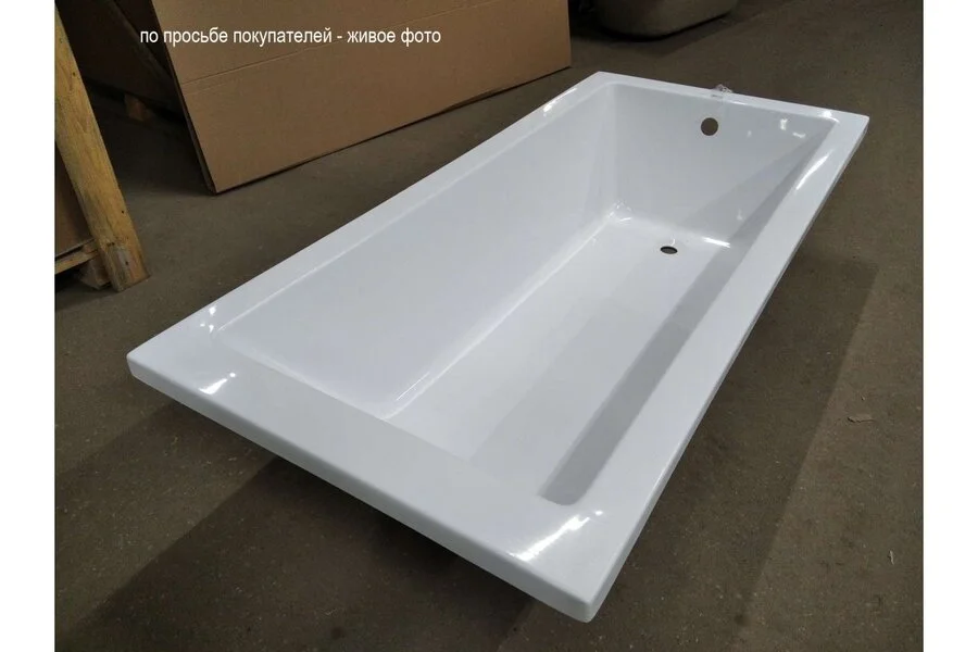 Ванна акриловая Relisan Stella Гл000026028 170 х 70 см, белая (детальная фотография), 170х70