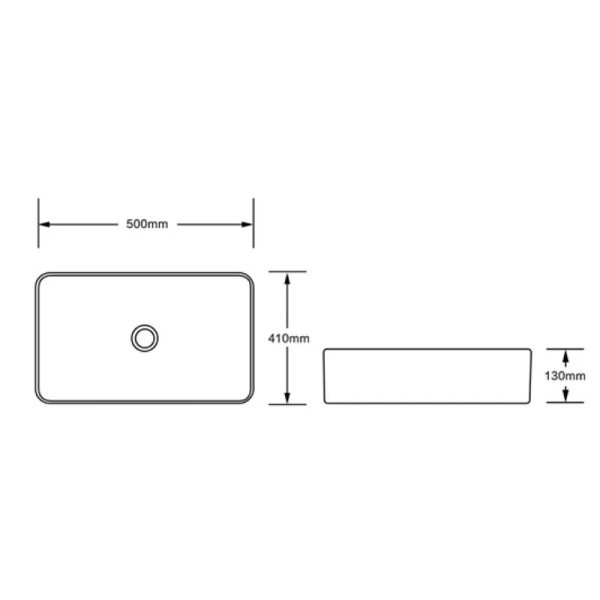 Раковина SantiLine 50 см персиковая матовая SL-1051P (детальная фотография), современные, hi-tech