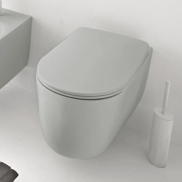 Унитаз подвесной Kerasan Nolita светло-серый 531459 (детальная фотография)