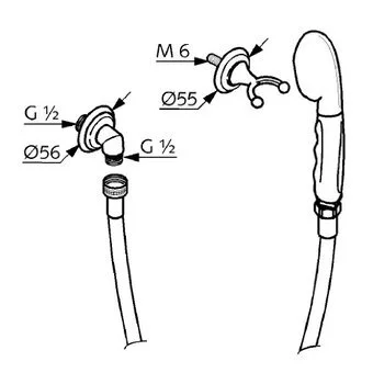 Душевой гарнитур Kludi 1926 золото 2710545 (детальная фотография), душевые гарнитуры