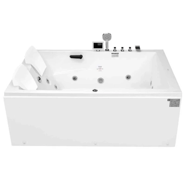 Ванна акрииловая Gemy 182x122 см с гидро и аэромассажем правосторонняя G9061 K R (детальная фотография), приставные