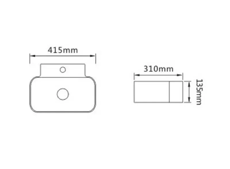 Раковина SantiLine 42 см белая SL-2002 (детальная фотография), современные, hi-tech