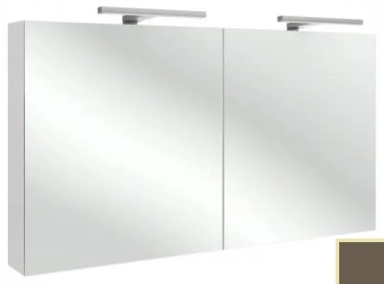 Зеркальный шкаф с подсветкой Jacob Delafon 120 см светло-коричневый блестящий лак EB798RU-G80 (детальная фотография)