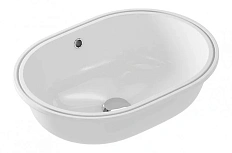 Раковина Cersanit Caspia 55 см белая, встраиваемая