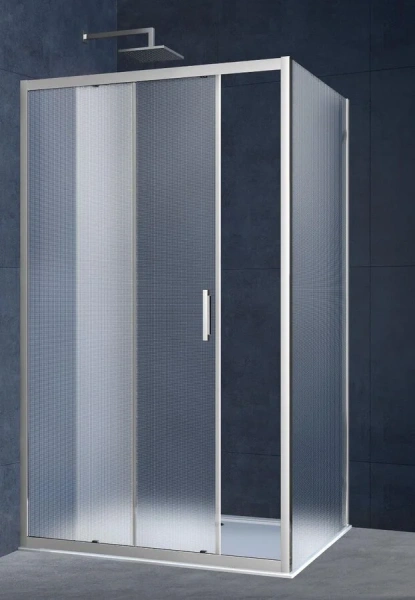 Душевой уголок Vincea Alpha 140х90 см стекло текстурное VSR-3AL9014MT (детальная фотография)