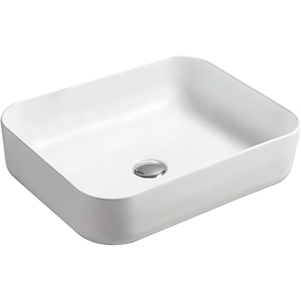 Раковина SantiLine 50 см белая матовая SL-1051MW (детальная фотография)