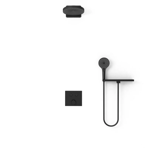 Душевой комплект Vincea черный VSFW-4I211RMB (детальная фотография), душевые комплекты, наборы
