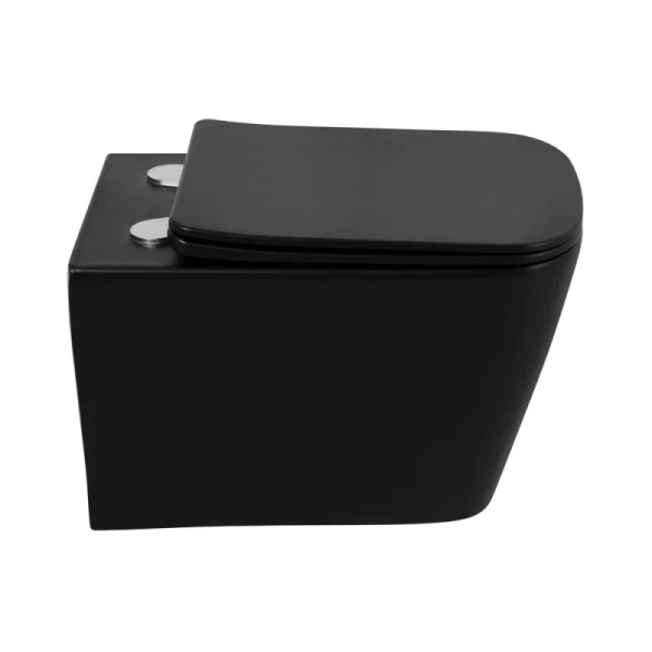 Унитаз подвесной BelBagno Ardente-C черный матовый BB3202CHR-MB (детальная фотография), черные