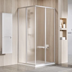 Душевой уголок Ravak Supernova SRV2-S + SRV2-S 90x90 см профиль сатин стекло грапе