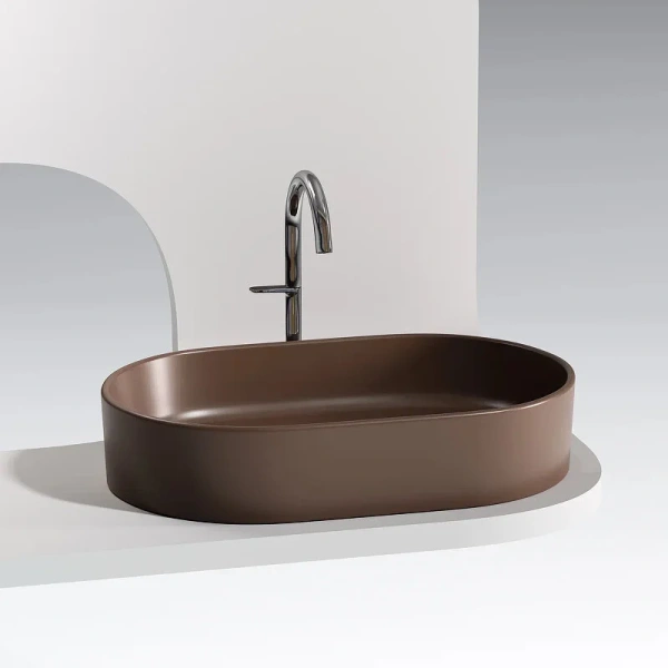 Раковина Ceramicanova Element 60 см темно-коричневая CN6048MDB (детальная фотография), 60 см