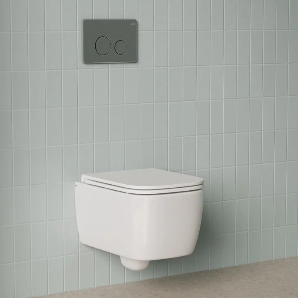 Унитаз подвесной IDDIS Bridge белый BRIRNSEi25 (детальная фотография), безободковые, сиденье с микролифтом 