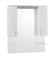 Зеркальный шкаф с подсветкой Style Line Энигма 90 см белый
