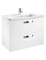 Тумба под раковину подвесная Roca The Gap 60 см белый глянец