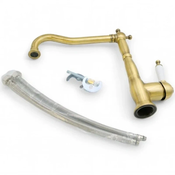 Смеситель для кухни Migliore Oxford бронза 18195 (детальная фотография), с 1 монтажным отверстием