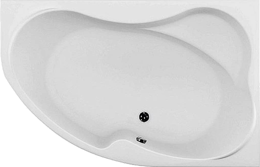 Ванна акриловая, правая, Aquanet Capri 170х110 (детальная фотография), акриловые