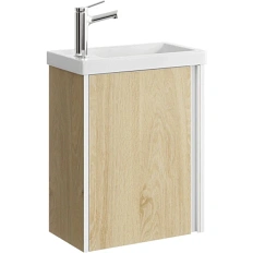 Тумба под раковину подвесная Aqwella Urban 45 см дуб давос