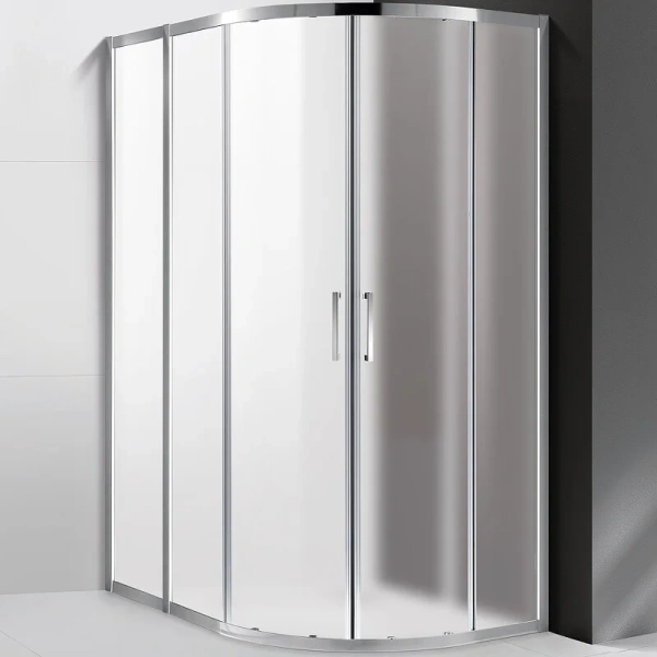 Душевой уголок Cezares Molveno 130х100 см стекло рифленое MOLVENO-RH-2-130/100-P-Cr (детальная фотография)