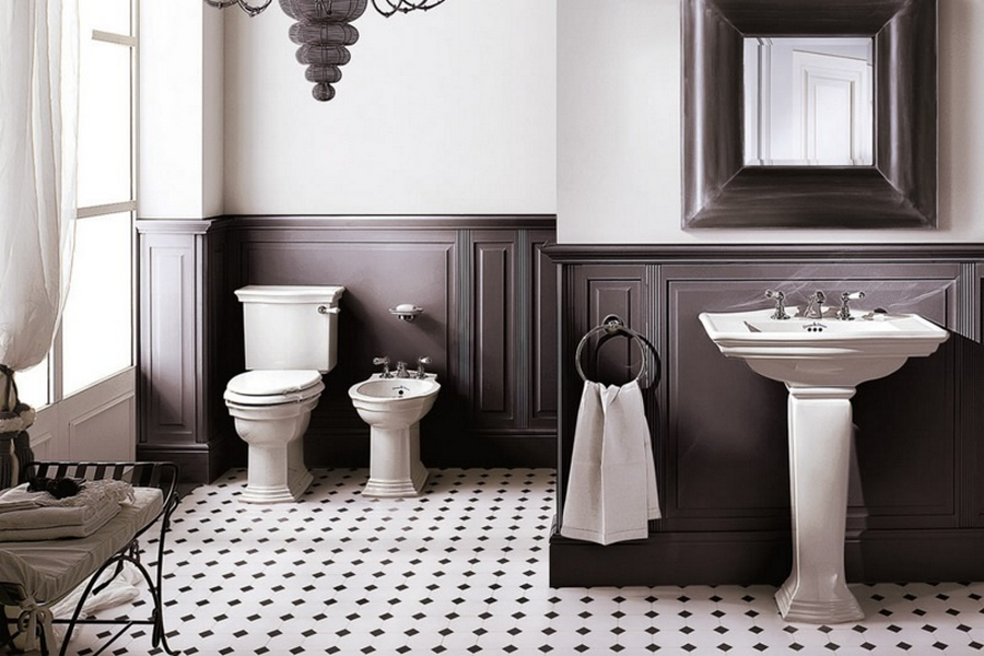 Унитаз компакт Devon & Devon Westminster IBWC круглый (детальная фотография), с бачком