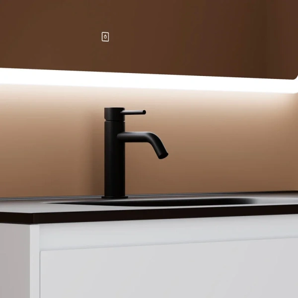 Тумба под раковину подвесная Sancos Libra 100 см белый глянец LB100W (детальная фотография) index_1