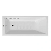 Чугунная ванна Vinsent Veron Kingston VKN1808050-AS, 180 x 80 см, с антискользящим покрытием, цвет белый