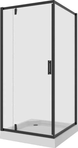 Душевой уголок Niagara Nova 90x90 см профиль черный 68010811BLACK (детальная фотография), квадратные