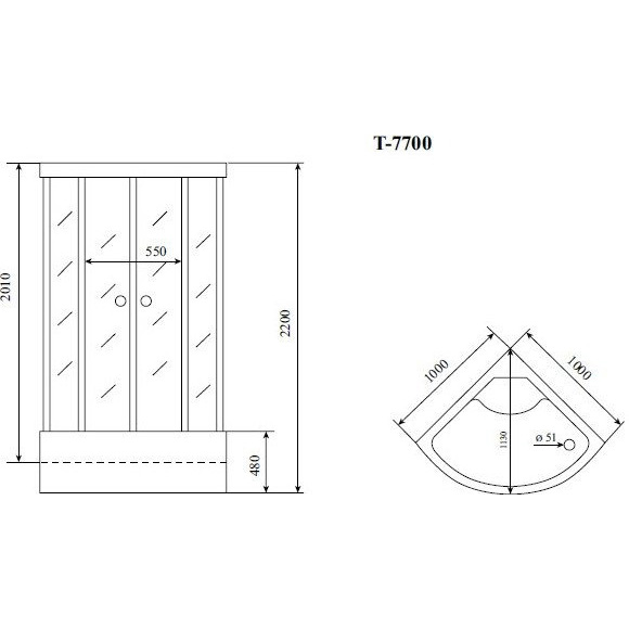 Схема (детальная фотография), с раздвижными дверьми