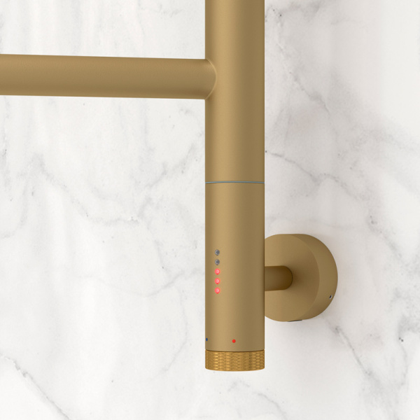 Полотенцесушитель электрический Сунержа Парео 4.0 53.5х56.7 см золото матовое 032-0823-0567 (детальная фотография), золото