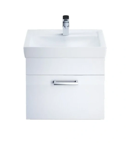 Тумба с раковиной подвесная IDDIS Mirro MIR60W0i95K 60 см с выдвижным ящиком (детальная фотография), подвесная, пристенная