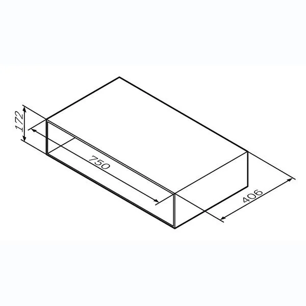 Полка Am.Pm Gem 75 см белый глянец M90OHX0750WG (детальная фотография) index_2