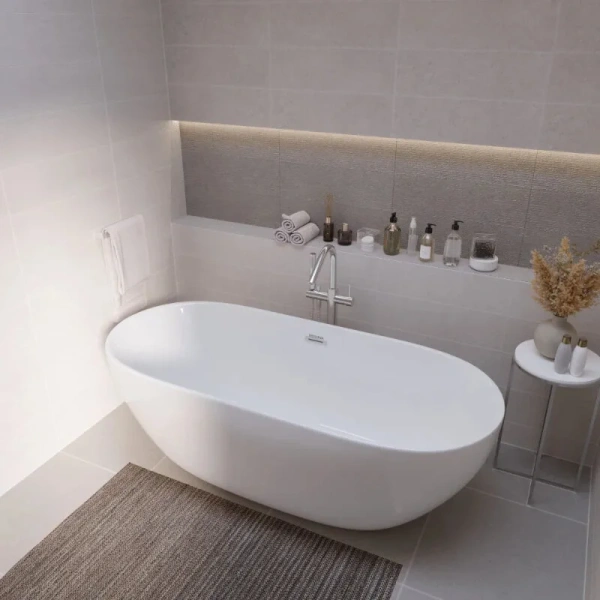 Ванна акриловая Grossman Classic GR-12502, 170 x 75 см, белая (детальная фотография), 170х75