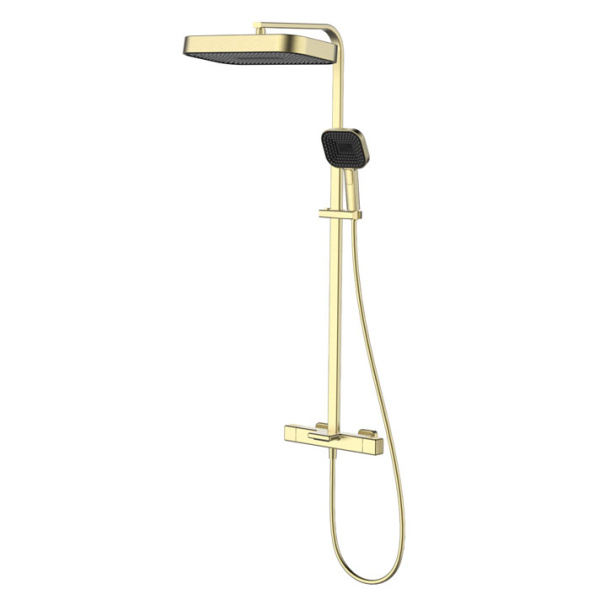 Душевая стойка ALTROBAGNO Egoista 030438 золото матовое ALTROBAGNOEgoista030438BG (детальная фотография)