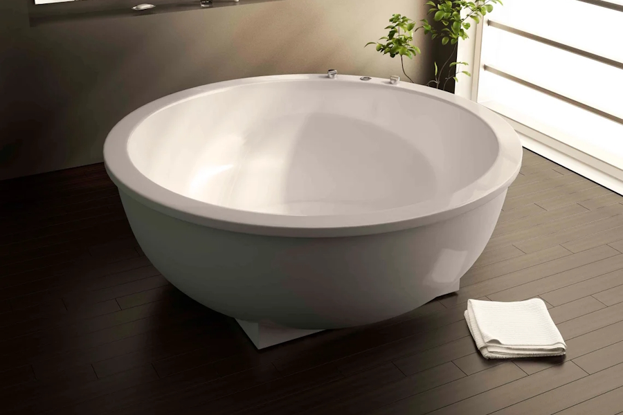 Ванна из литьевого мрамора Astra-Form Олимп 180х180 см (детальная фотография), круглые