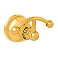 Крючок для ванной двойной, английское золото, Nicolazzi Teide