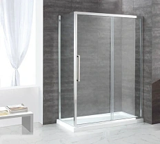 Душевой уголок Cezares Lux-Soft 140x90 см с антикальциевой обработкой