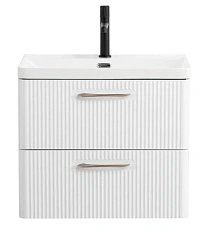 Тумба под раковину подвесная BelBagno Due 60 см Bianco Lucido
