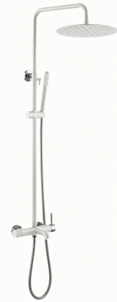 Душевая стойка Boheme Uno белый/хром 468-WCR (детальная фотография)