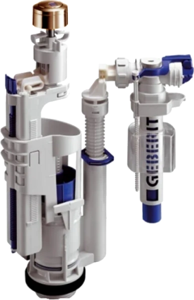 Механизм смыва для бачка Kerasan бронза 7509K3 (детальная фотография)