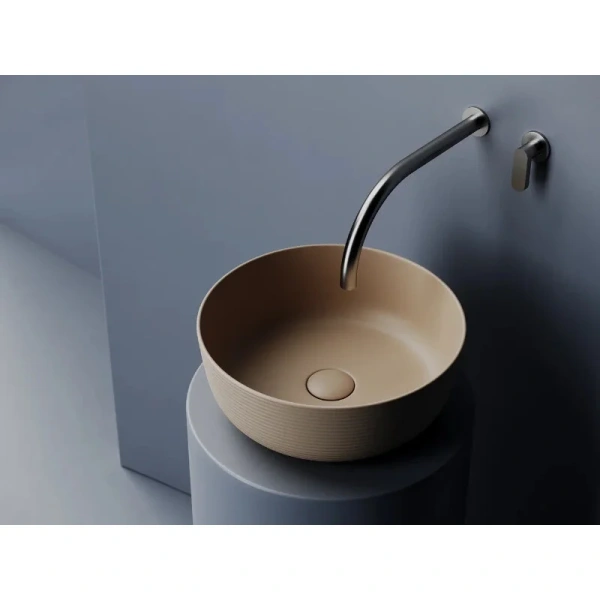 Раковина Ceramica Nova Element 35 см капучино матовый CN6073MC (детальная фотография), маленькие, в форме чаши, круглой формы