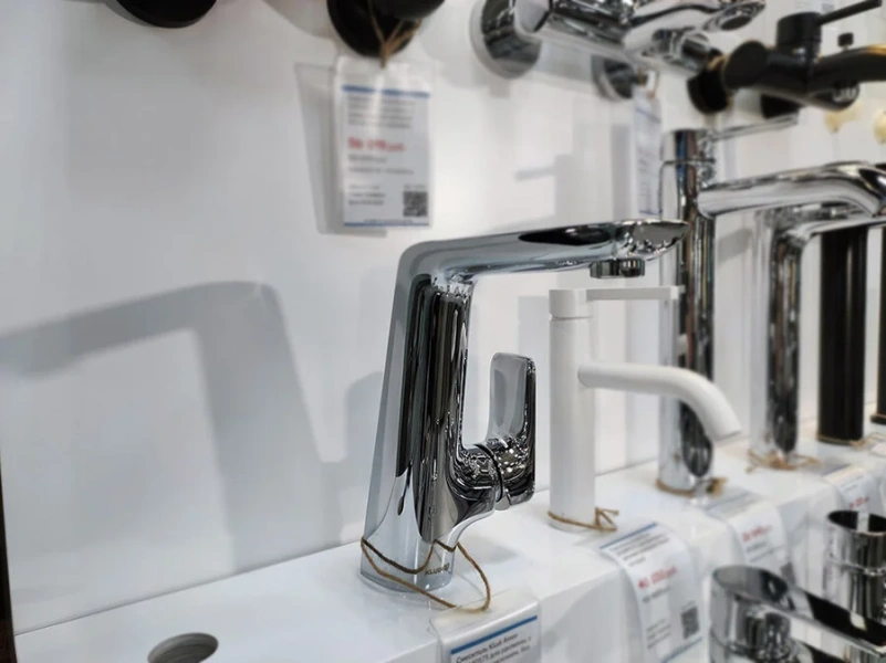 Смеситель для раковины Kludi Ameo хром 410240575 (детальная фотография), на раковину