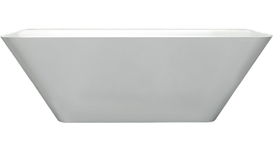 Ванна из искусственного камня Abber Stein 180x85 см белая матовая AS9619 (детальная фотография)