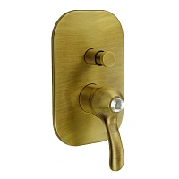 Смеситель для душа Migliore Lem Swarovski бронза