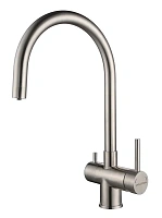 Смеситель для кухни Paulmark Heller под фильтр, нержавеющая сталь