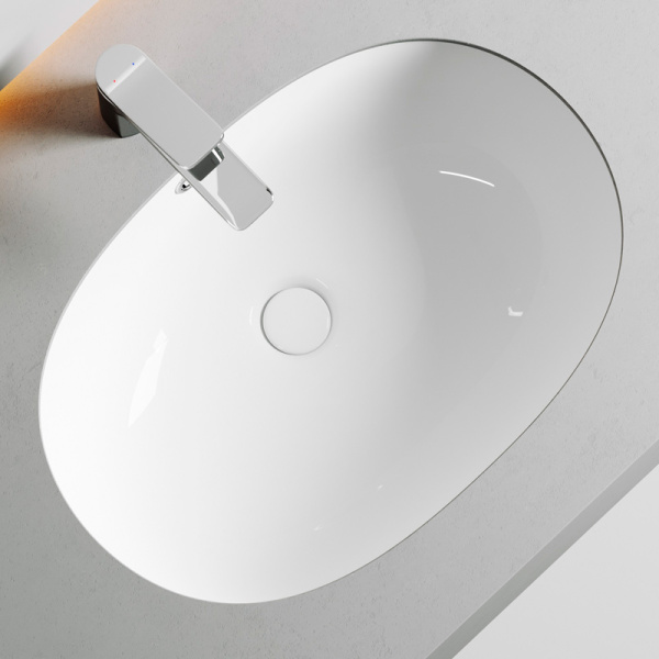 Раковина Ceramica Nova Element 57 см встраиваемая CN6044 (детальная фотография), встраиваемые (в столешницу)