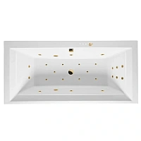 Ванна гидромассажная Excellent Crown Grand Ultra 190 x 90 см, белый/золото, WAEX.CRG19.ULTRA.GL
