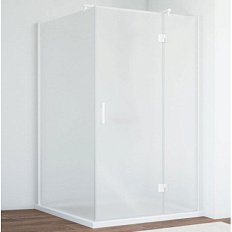 Душевой уголок профиль белый стекло сатин Vegas-glass