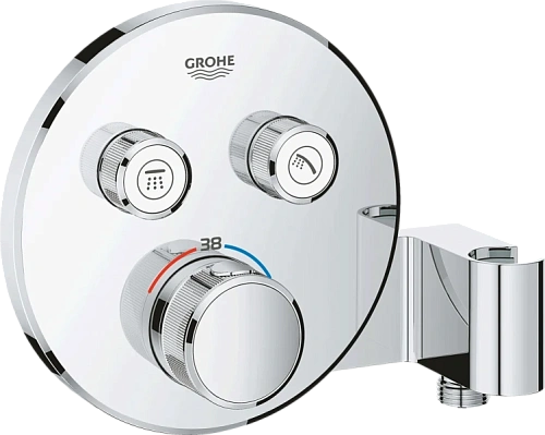 Термостат универсальный GROHE 29120000, верхняя монтажная часть.  - фото 1