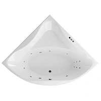 Ванна гидромассажная Excellent Glamour Smart 150 x 150 см, белый/хром, WAEX.GLA15.SMART.CR