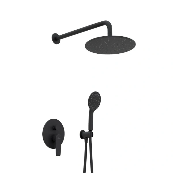 Душевой комплект Cezares Nautic черный матовый NAUTIC-DSIP-NOP (детальная фотография), черные