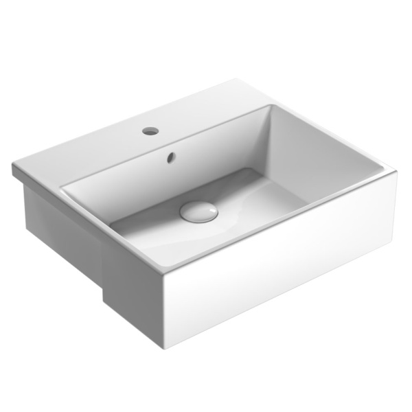 Раковина полувстраиваемая Globo Forty3 FO055 FO055.BI (детальная фотография)