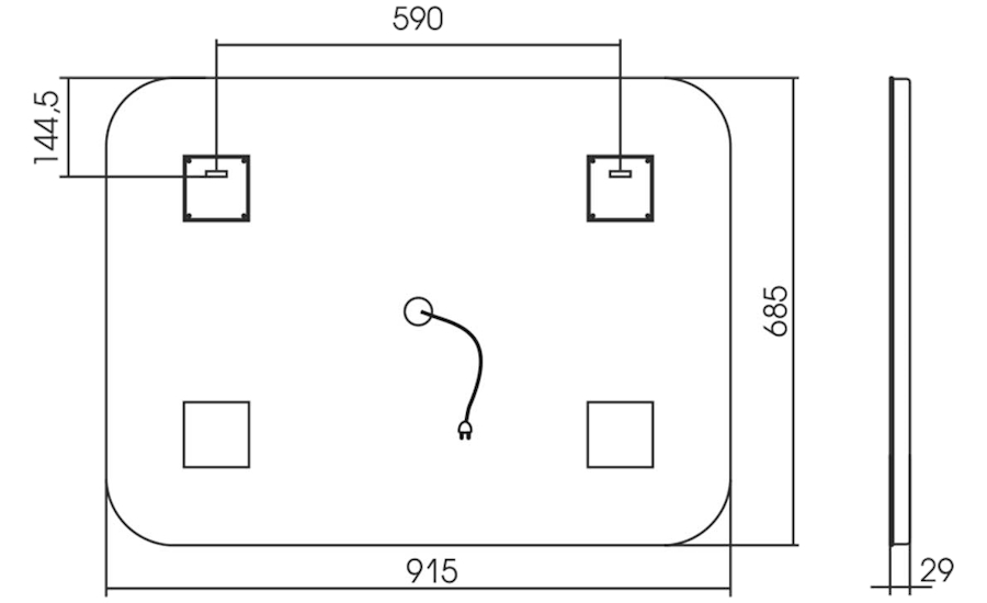 Схема (детальная фотография), прямоугольные